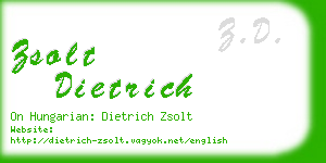 zsolt dietrich business card